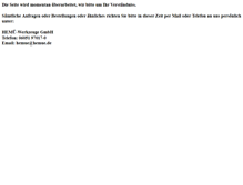 Tablet Screenshot of hemue.de
